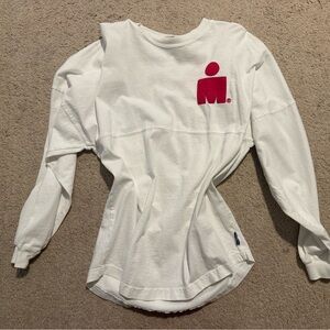 Spirit White Shirt with Red Accents